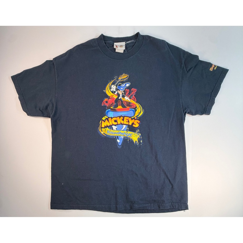 Walt Disney World Mickey's PhilharMagic T-Shirt Navy Blue Magic Kingdom XL